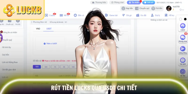 Cách rút thưởng về ví USDT